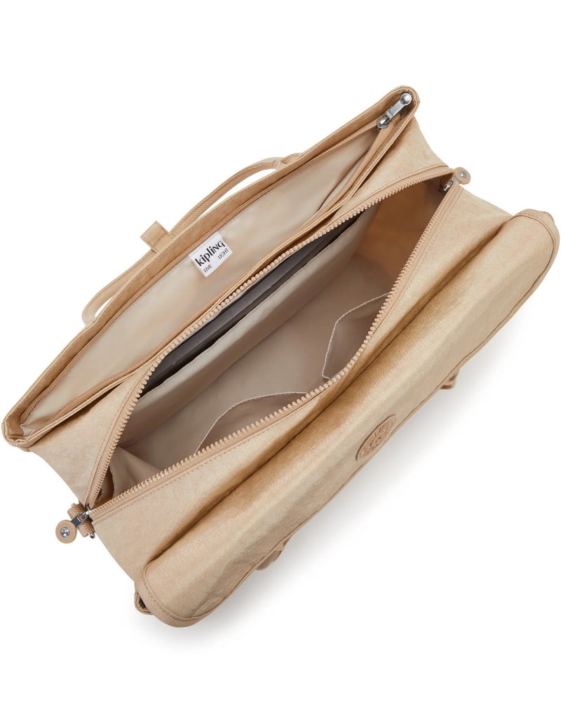 كيبلينغ حقيبة سوبر ووركر إس الصغيرة بحزام قابل للإزالة - بيج لامع - Image 3